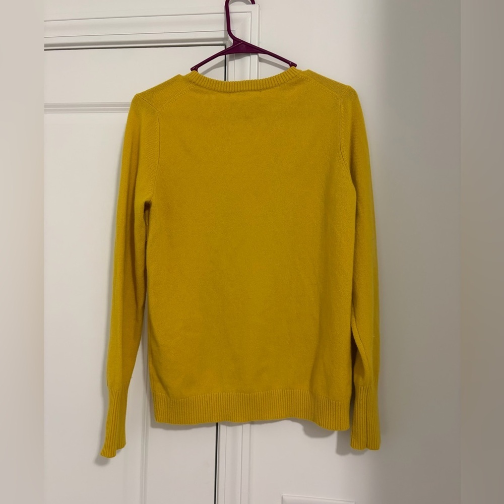 Boden Cashmere Crew Neck Jumper Sweater Yellow Gold - Picture 3 of 5